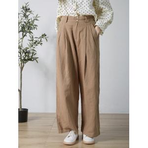 Business Casual Cotton Linen Pants Straight Legs Khaki Pants