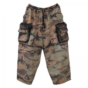 Unique Design Camo Cargo Pants Fashion Wide Leg Shorts