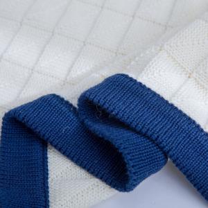 Bi-Colored Knitting Office Blanket Minimalist Cotton Beddings