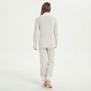 V-Neck Pajamas Top with Soft Long Pant Sets
