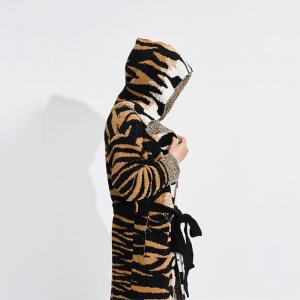 Unisex Leopard Print Bathrobe Home Spa Robe