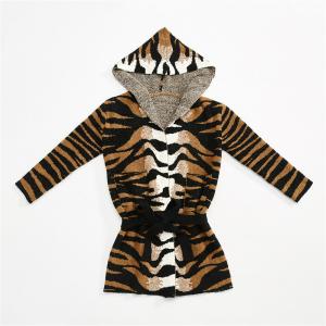 Unisex Leopard Print Bathrobe Home Spa Robe