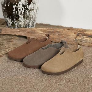 Summer Cowhide Granny Flats Cozy Resort Shoes