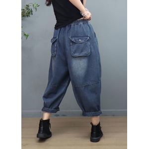 Hip Flap Pockets Baggy Jeans 90s Fashion Ankle Jeans