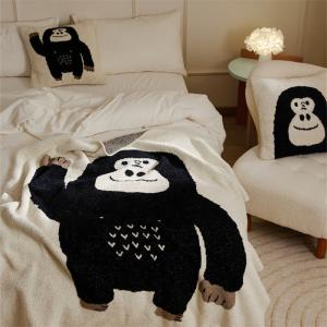 Cute Gorilla Soft Modern Blanket Cozy Sofa Throw