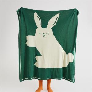 Cartoon Bunny Cotton Blanket Cozy Full Size Blanket