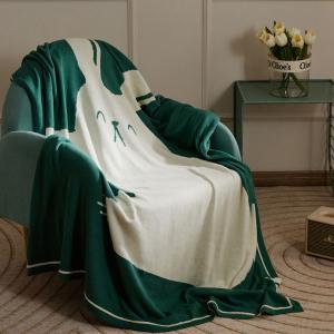 Cartoon Bunny Cotton Blanket Cozy Full Size Blanket