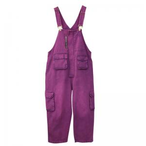 Street Chic Versatile Gardening Overalls Denim Cargo Overalls