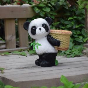 Outdoor Garden Panda Ornaments Creative Resin Animal Flower Pots for Balcony Courtyard