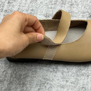 Hook and Loop Leather Doll Shoes Cozy Mary Jane Flats