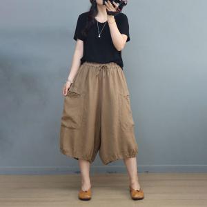 Cozy Summer Wide Leg Pants Linen Resort Pants