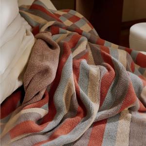 Striped and Plaid Modern Blanket Cotton Knitting Throw