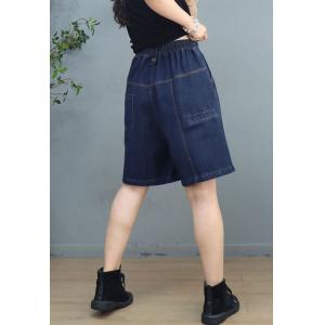 Wide Leg High Rise Jorts A-Line Denim Shorts