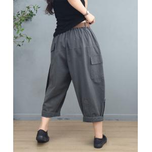 Street Chic Cotton Cargo Pants Patchwork Embroidery Pants