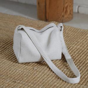 Cotton Linen Knitting Shoulder Bag Preppy Style Student Bag