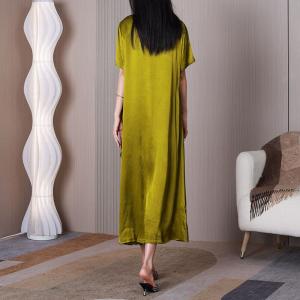 High-Quality Flouncing Dress Silky Glittering Dress
