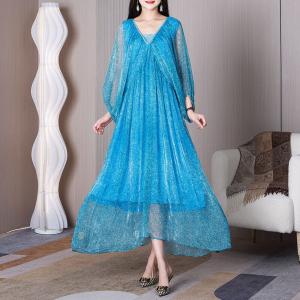 V-Neck Sheer Homecoming Dress Maxi Elegant Party Dress