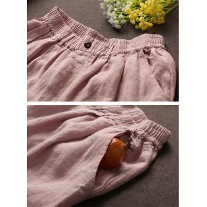 Relax-Fit Baby Pink Trousers Straight Legs Pink Pants
