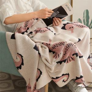 Cartoon Seahorses Cotton Children Blanket