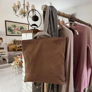 Minimalist Chic Cotton Linen Korean Tote Bag