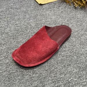 Leather Suede Slippers Womens Summer Flats