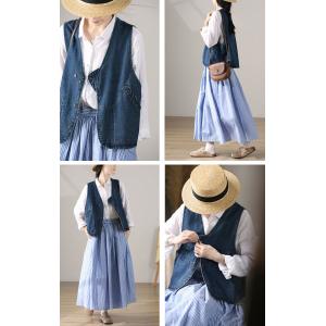 Oversized V-Neck Denim Jean Vest 90s Denim Waistcoat