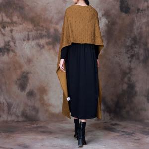 Front Pocket Pleated Poncho Plus Size Ginger Cape