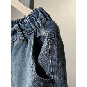 Hip Pockets Light Wash Jeans 90s Baggy Dad Jeans