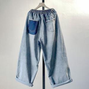 Hip Pockets Light Wash Jeans 90s Baggy Dad Jeans