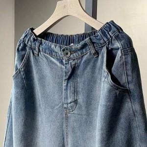 Hip Pockets Light Wash Jeans 90s Baggy Dad Jeans