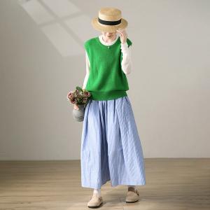 Easy Chic Sheep Wool Vest Versatile Knitting Waistcoat