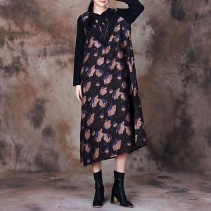 Morning Glory Printed Modest Abaya Applique Church Dress