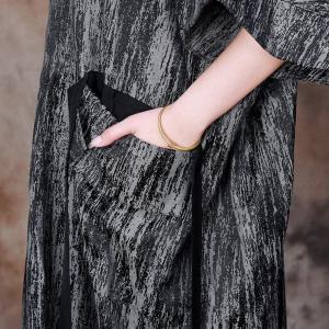 Grunge Style Pocket Hooded Dress Ribbon Plump Dress