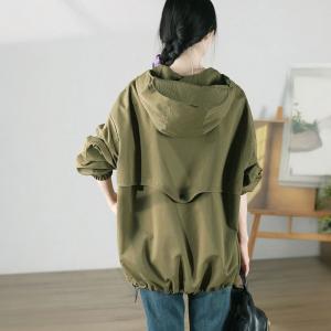 Unisex Long Sleeves Hooded Clothes Comfy Wind Coat