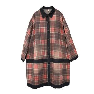 Preppy Style Casual Gingham Coat Plus Size Tartan Coat