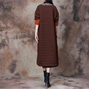 Totem Pockets Bi-Colored Cotton Quilted Coat