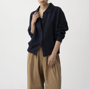 Copenhagen Style Linen Oversized Short Jacket