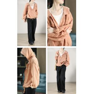 Minimalist Chic Tied Linen Hooded Jacket