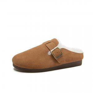 Warm Fleeced Suede Birken Clogs