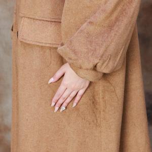 Winter Puff Sleeves Elegant Trench Coat