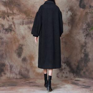 Winter Puff Sleeves Elegant Trench Coat