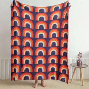 Abstract Rainbow Kids Full Size Blanket