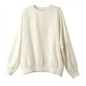 Lantern Sleeves Cotton Oversized Sweatshirt