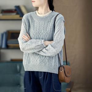 Sheep Wool Chunky Knit Sweater Vest