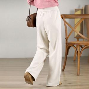 Casual Style Cozy Straight Leg Sweat Pants