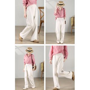 Casual Style Cozy Straight Leg Sweat Pants