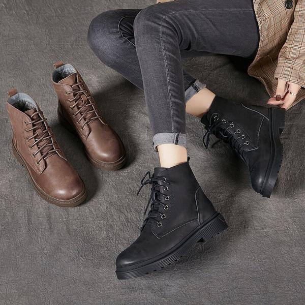 Classic Chunky Heels Warm Martin Boots