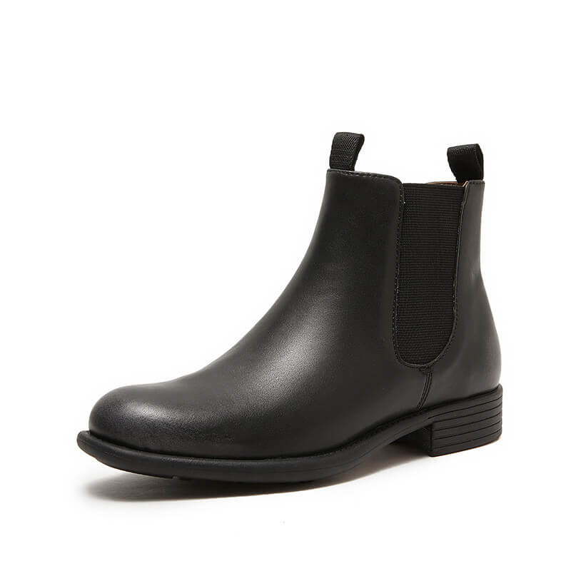 cowhide chelsea boots