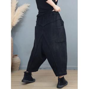 Fleeced Lined Corduroy Pull-On Fisherman Pants