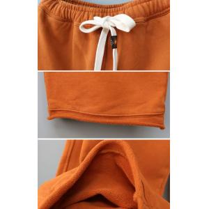 Chunky Cotton Wide Leg Sweat Pants for Women